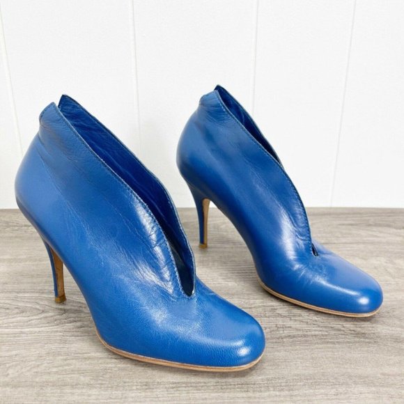 Scorah Patullo Shoes - Scorah Pattullo Womens Blue Almond Toe Stiletto Sl